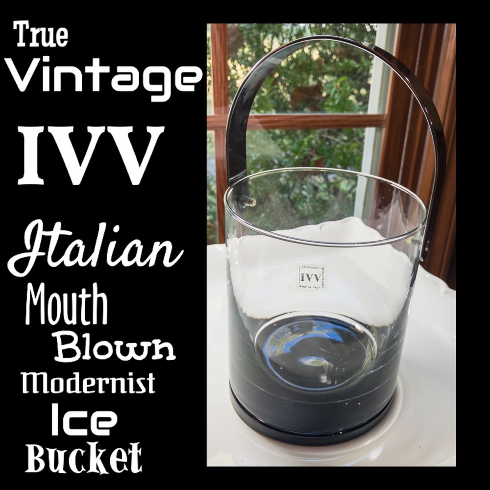 ▪️VTG▪️IVV▪️Italian Mouth Blown Glass Ice Bucket